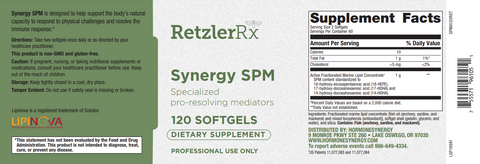 Synergy SPM – Pro-Resolving Mediators or Inflammation, Joint & Immune Support