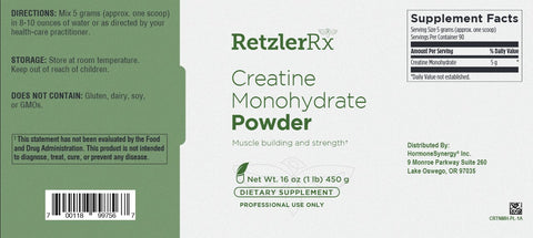 Creatine Monohydrate Powder – Strength, Performance & Healthy Aging | RetzlerRx®
