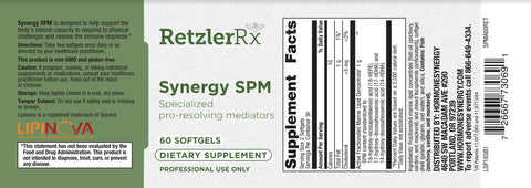 Synergy SPM - Advanced Inflammation Support | RetzlerRx® - Joint & Immune Health Supplement