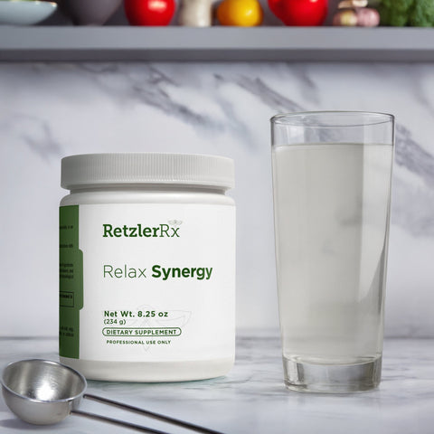 Relax Synergy – Unflavored Stress & Mood Balance Drink Mix | RetzlerRx®