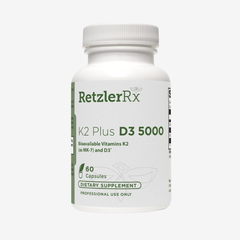 K2-D3 5000 – Bone Density & Cardiovascular Health Support | RetzlerRx® | 60 or 120 Capsules