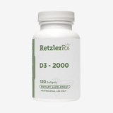 Vitamin D3 2000 IU with Extra Virgin Olive Oil - Bone Health, Immune and Cardiovascular Wellness