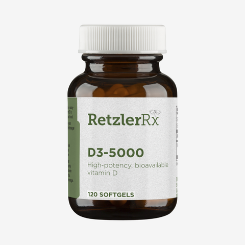 Vitamin D3 5000 IU – High-Potency Bone & Immune Support | RetzlerRx®