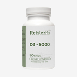 Vitamin D3 5000 IU with Organic Olive Oil – Bone, Immune & Cardiovascular Support