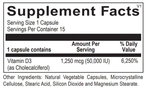 Vitamin D3 50,000 IU